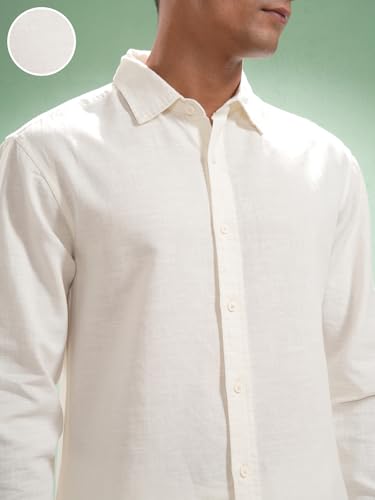 Image of Highlander Men's Relaxed Fit Casual Shirt | Cotton Linen | Relaxed fit | Full Sleeves