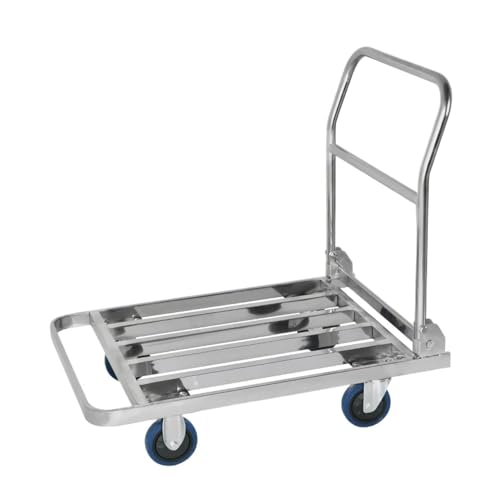 Carretilla plegable con estructura acero inoxidable 50x70 cm miniatura 1