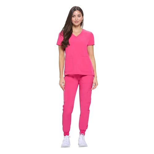 Women's Essential Scrub Set Cool Stretch Jogger Scrub Top and Pant Nursing Uniform Clearance Workwear - Image 3