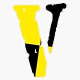 TCT Trading Vlone x Testing (AWGE 2020) Vinyl Stickers Waterproof Decal Car, Laptop, Bumper Stickers 5'
