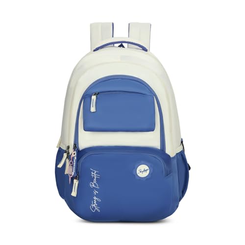Image of Skybags Celeste 37L Casual Backpack for Girls with 3 Compartment & Adjustable Shoulder Strap | 16 Inch Padded Laptop Sleeve | Quick Access Front Pocket & Rain Cover | Perfect for School & Travel