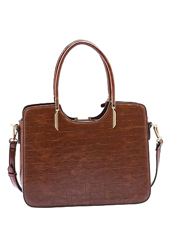 Bolsa Feminina Croco Chic Mão 3484213