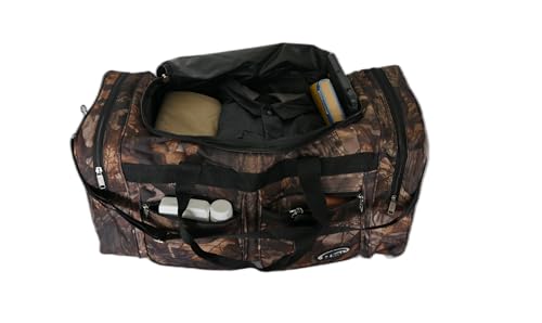 "E-Z Roll" 25 Inch Tree Camouflage Duffle Bag/Outdoor/Sports/Gym/Travel Bag in 5 Colors (Black Trim)4