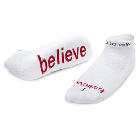 notes to self believe lc white - red M Cover