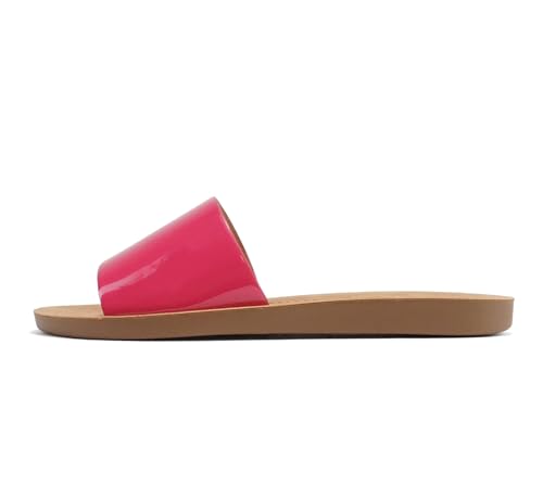 Image of Soda Shoes Efron-S Women Flip Flops Basic Plain Slippers Slip On Sandals Slides Casual Peep Toe Beach