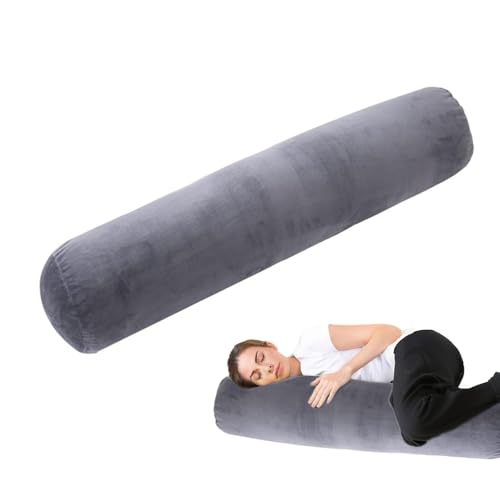 Almohada Corporal para Dormir de Lado con Funda Extra Suave 90x20 cm - Soporte ergonómico para Embarazadas, Alivio de Dolores de Espalda y Cuello, Ideal para Mejorar la Postura al Dormir