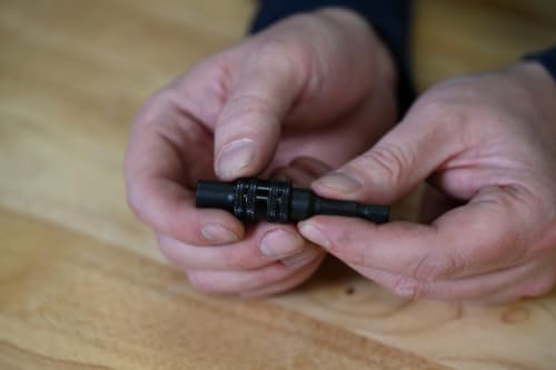 Image of Century Drill & Tool 66500 Impact Pro Magnetic Screwdriving Bit Holder | 1 /4 inch hex shank, precision-fit tip black oxide finish, heat-resistant coating