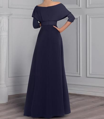 Elegant Two Piece Jumpsuit Mother of The Bride Off Shoulder Wedding Guest Dress Evening Dress with Sash 20243
