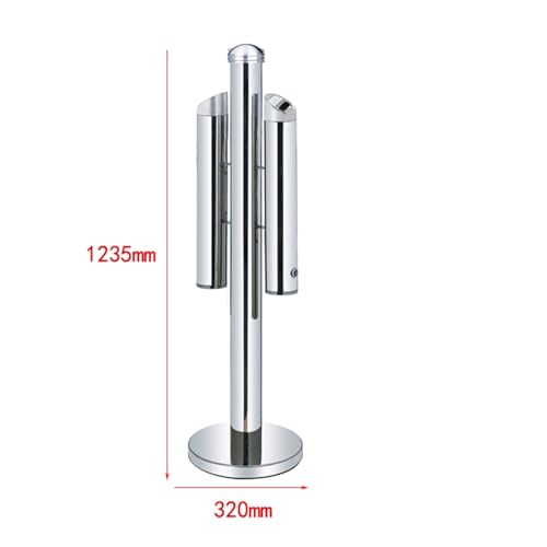 Cendriers créatifs pour hommes au design vertical en acier inoxydable
