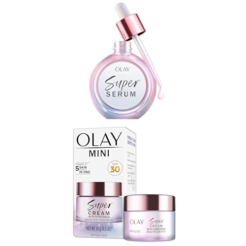 Olay Super Serum (1.0 oz) + Super Cream with Sunscreen SPF30 (0.5 oz)