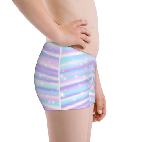 Boys' Cotton Boxer Brief Soft Underwear-Striped Gradient2