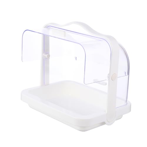 OFFSCH 1Pc Cake Tasting Cover Stand Portable Hand Held Dessert Display Box Food Grade Container for Special Events and Parties Dust with Lightweight Design