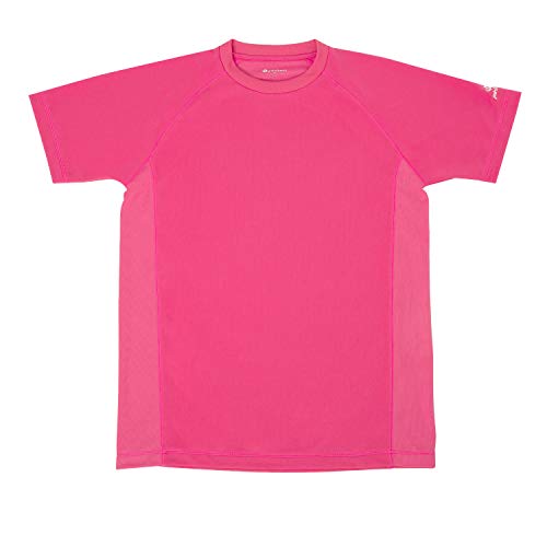 phiten(ファイテン) RAKUシャツ SPORTS (SMOOTH DRY) 半袖 ピンク 2XO