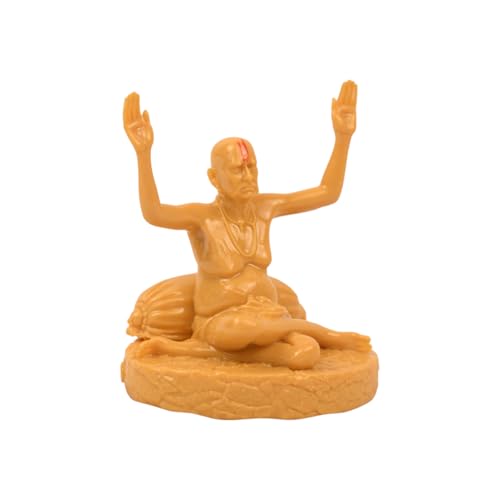 Image of KariGhar Swami Samarth Idol Perfect for Car Dashboard and House Warming Size 3.5 inch