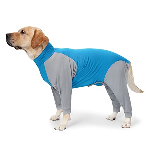 Xqpetlihai Dog Surgery Recovery Suit for Medium Large Dog Pajamas for Abdominal Wounds or Skin Diseases Dog Onesie Prevent Licking After Surgery Wear(B XS)