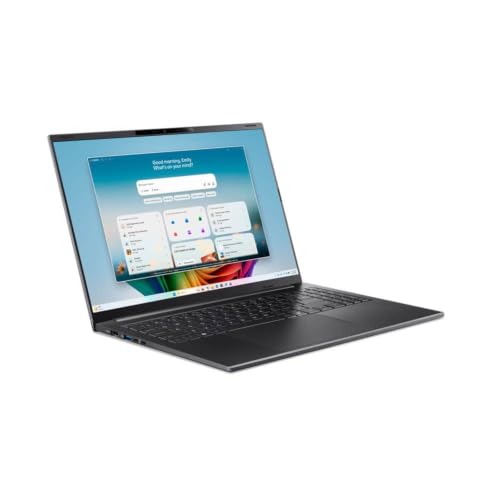 Image of Acer Swift Go 16 Laptop, 16 inch 120Hz WUXGA IPS Touchscreen, AMD Ryzen AI 9 465 10-Core, AMD Radeon 880M Graphics, 32GB LPDDR5 1TB SSD, Backlit Keyboard, WiFi 7, 5MP + IR Camera, Win11 Home