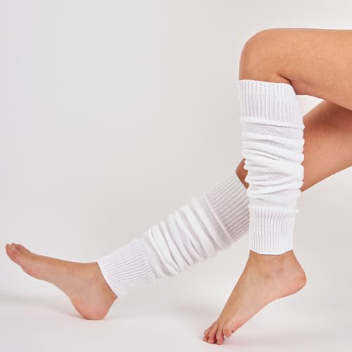 Image of Mysocks Leg Warmers Extra Soft Stylish Fancy Winter 80s Party Dance Neon Long Legwarmers for Women Girls Ladies