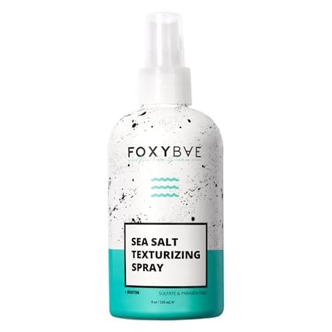 FoxyBae Sea Salt Spray for Hair - Texture Spray for Hair Texturizing & Volumizing Hair Spray with Biotin for Hair Growth & Thickening - Sea Salt Spray for Men & Women - Wavy Hair Products - 8 Fl Oz Cover