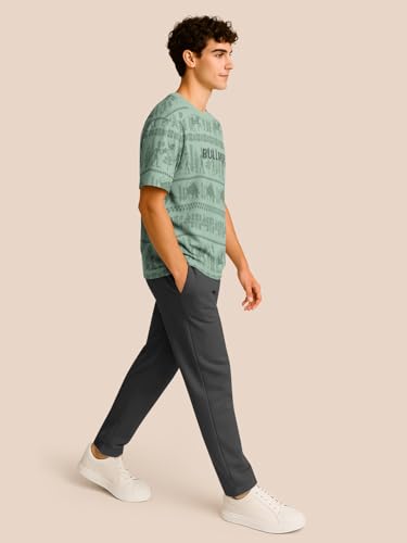 Image of BULLMER Trendy Co-ords with Oversized T-Shirt & Pants Clothing Set for Men | Cotton Blend Cord Set for Men