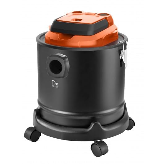 Dx DREXON 782018 Aspiradora de 1200 W para Cenizas y Polvo de pellets, 18 L, 7 Accesorios, función soplador