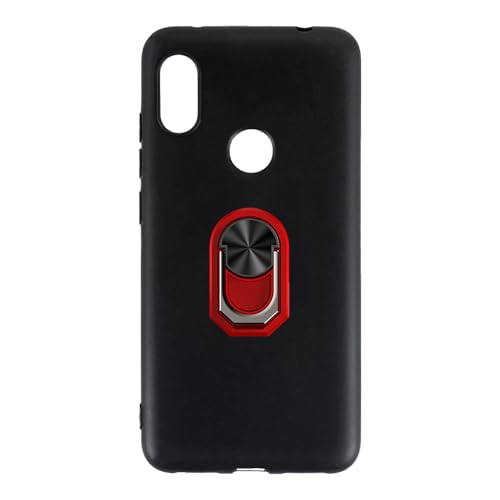 UOGNADGD �t���L�V�u���P�[�X + �����O�z���_�[ Xiaomi Redmi Note 6 Pro �Ƃ̌݊������� �ϏՌ��J�o�[���}�O�l�b�g�����J�X�^�C���X�^���h (�u���b�N+���b�h�����O)