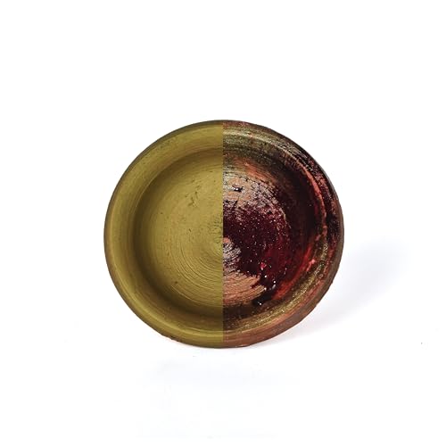 Traditional Moroccan Clay Pot Lip Stain – Deep Red, Plant-Based Lipstick & Cheek Tint, Infused with Poppy & Grenadine Peel for Moisturizing, Antioxidant Benefits