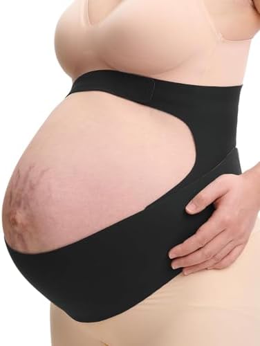 Momcozy Schwangerschafts-Bauchband mit Ergonest-Stütze – Unsichtbar & Atmungsaktiv für Rücken, Bauch und Taille
