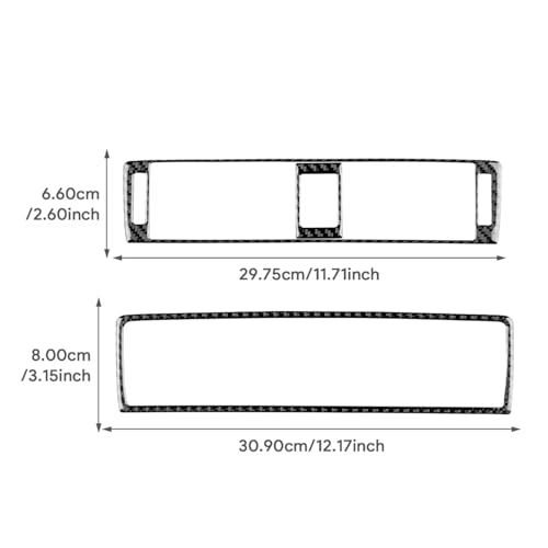 Autocollant grille d'aération Subaru Legacy Outback 2015-2019 insert console - 3