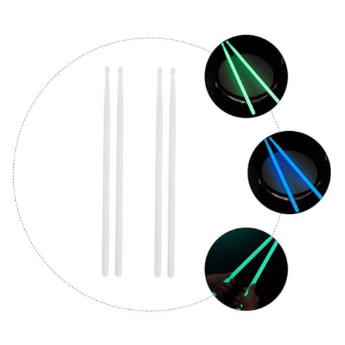 Baquetas luminosas para percusión blancas 4 piezas miniatura 4