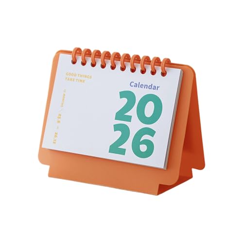 2026 卓上マンスリープランナーカレンダーメモ帳オフィスホーム毎日のスケジュール 13 × 6.2 × 11.2 センチメートルポータブル紙カレンダー