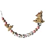 Personnalisation Unique: attache entièrement personnalisable avec le prénom de votre choix épelé sur des perles alphabétiques individuelles pour créer un accessoire vraiment unique