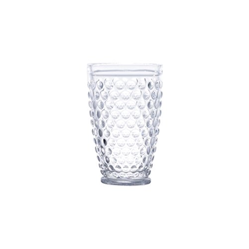 Conjunto 6 Copos Altos de Vidro Bubble Lyor Transparente 320Ml