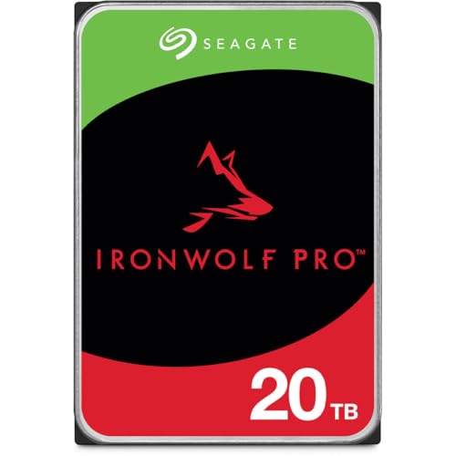 Image of Seagate IronWolf Pro SATA III 3.5 inch Internal NAS Hard Drive, 7200 RPM - 20TB, 2-Pack