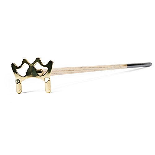 Sport-Thieme Billard Queue-Brücke | Flache Billardbrücke mit Stab | Mit Führungsvertiefungen und Füßen | Länge: 145 cm |...