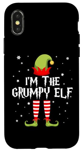 I'm The Grumpy Elf Funny Christmas Matching Family Group Coque pour iPhone X/XS