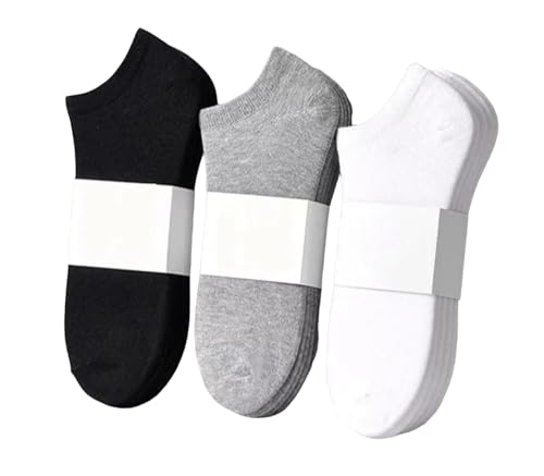 Image of Women's and Men's 10 Pack Thin Cotton Low Cut Ankle Socks (White)