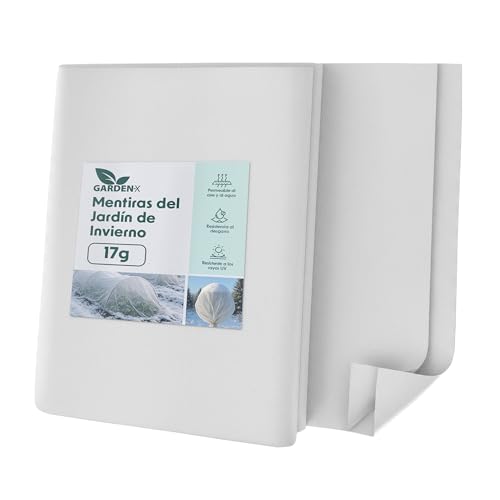 GARDENIX Fieltro de Invierno para Plantas, 17 g/m², Fieltro para jardín, 3,2 x 5 m (16 m²), protección Invernal para Plantas, Fieltro Protector de Plantas