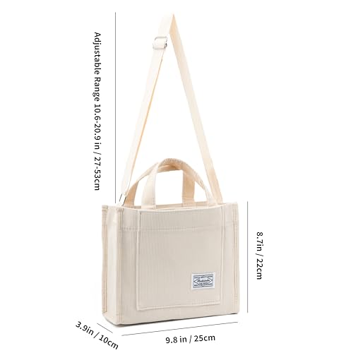 REDSINDA Corduroy Tote Bag Beige