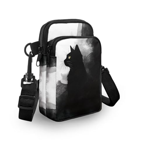 Mens Small Crossbody Bag Zipper Sling Bag Satchel Bag Purse3