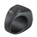 Goshyda Bluetooth-Smart-Counter-Ring mit 0,49-Zoll-Bildschirm, Tragbarer Elektronischer Fingerzähler mit 5 Gebetszeiterinnerungen, Vibrationsalarm-Zählring für den Täglichen Tasbih (18MM)