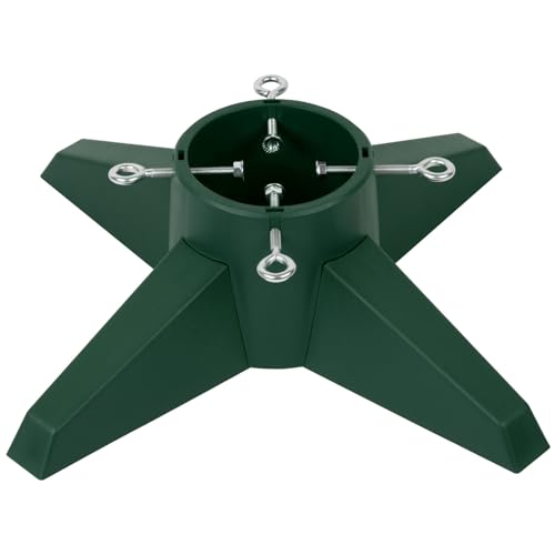 Taylor & Brown Christmas Tree Stand with Reservoir, Removable Legs – Green – Up to 8 ft