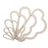 Cadre DIY parfait : ce cadre en bois en forme de nuage est idéal pour créer un cadre mural unique ou un kit attrape-rêves. parfait pour les amateurs de loisirs créatifs qui souhaitent concevoir des œuvres uniques, il contient également du matériel et des anneaux pour fabriquer des attrape-rêves