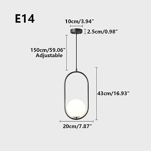Lampe suspendue simple pour salon en cuivre véritable E14 - 6