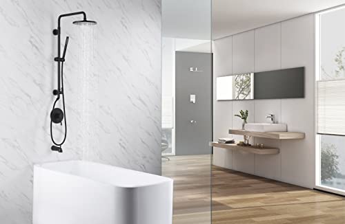 Sumerain Oil Rubbed Bronze Shower System For Retrofit&Remodel With 9 Inch Rain Shower Head #TOP2