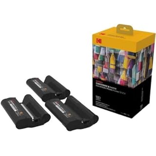 Kodak Dock Plus & Dock Photo Printer Cartridge PHC-120 - Cartridge Refill & Photo Sheets - 120 Pack,Black