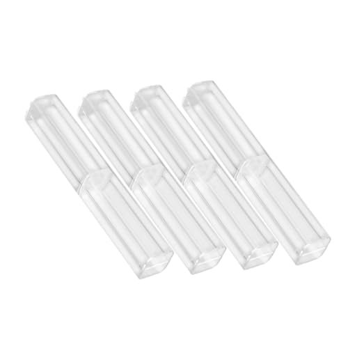HOODANCOS 4pcs Boxes Transparent Pencil Case Empty Single Pen Display Case Pen Case Small Ballpoint Pen Case Ballpoint Boxes Small Pen Cases Pen Case Holder Pencil Boxes Empty Pen Case