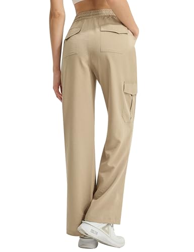 Women's Cargo Hiking Pants Lightweight Casual Quick Dry Straight Leg Camping Travel Pant for Work Golf with Multi-Pocket2