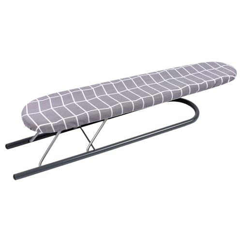 KADAX Deska do prasowania rękawów 50 x 11 cm, składana deska do prasowania ze zdejmowaną poszewką na deskę do prasowania do precyzyjnego prasowania koszulek, mała deska do prasowania na rękawach