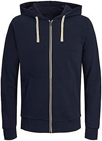 Hoodies for Men Fashion,Drawstring Hoodie Long Sleeve Kangaroo Pocket Hooded Casual Pullover Hip Hop Colorblock Sweatshirt Blue