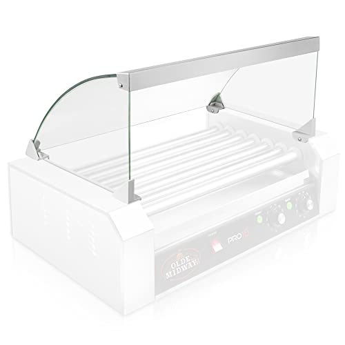 Olde Midway Glass Cover Only For Hot Dog 7 Roller Grill Cooker Machine - Replacement Or Upgrade #TOP1